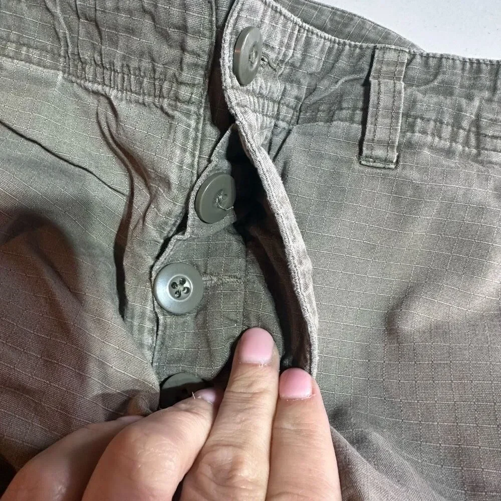 Patagonia Men’s‎ Cargo Shorts Size 34 Brown Compound Ripstop Worn Cotton Hiking